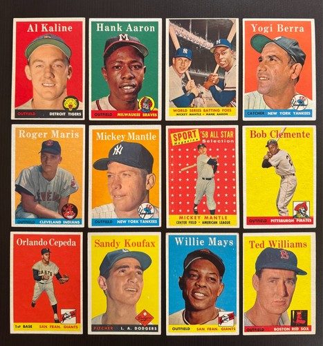 1950s vintage baseball cards — Mantle, Mays and Aaron era — sell vintage cards in Boston at LBC Pawn