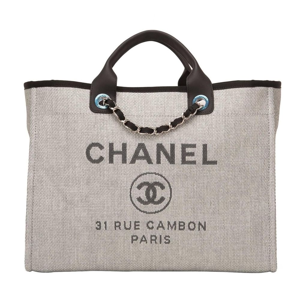 Chanel Deauville tote bag with chain handles