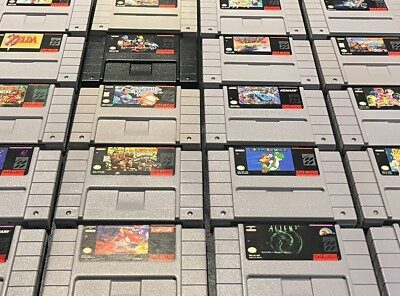Super Nintendo SNES game cartridges — sell your Super Nintendo games in Boston at LBC Pawn