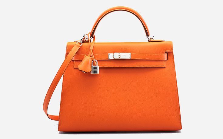 Hermès Kelly bag with turn-lock closure and top handle