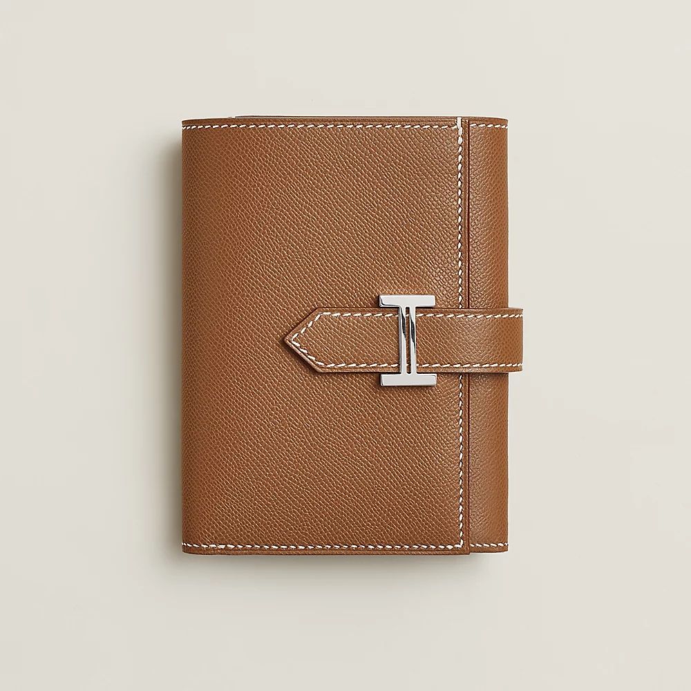 Hermès Bearn wallet in leather with H tab closure