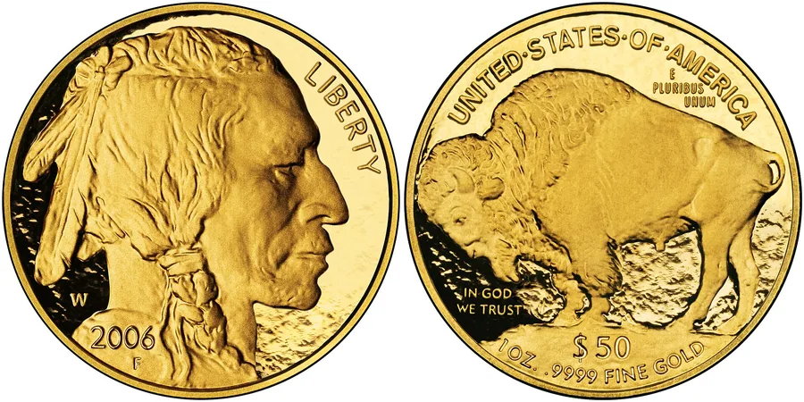 American Gold Buffalo proof obverse and reverse — 2006-W proof pair bought for cash in Boston