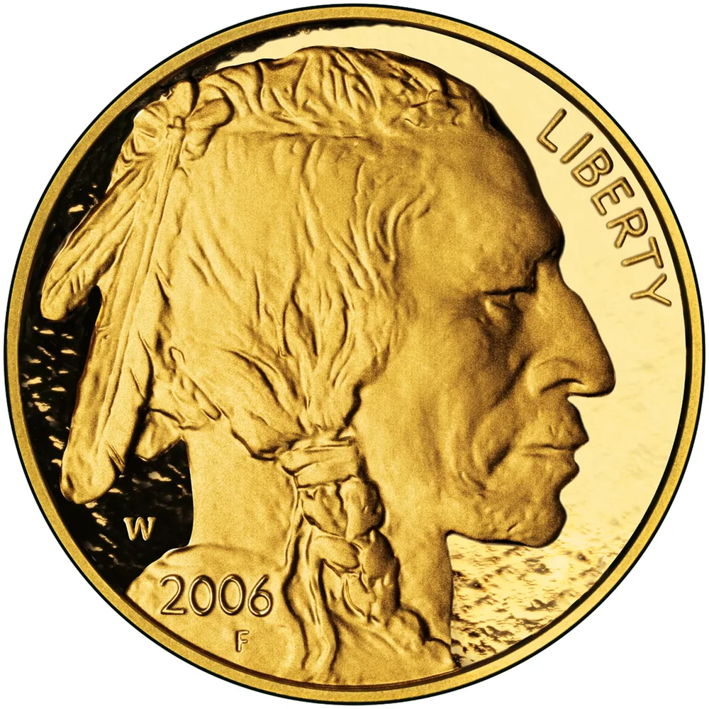 American Gold Buffalo bought in Boston — 2006 proof obverse with Native American portrait at LBC Pawn