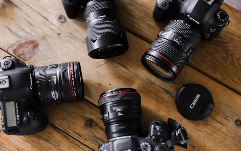 Electronics bought in Boston — Canon DSLR cameras and lenses