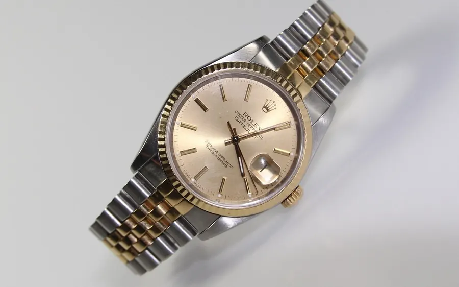 Luxury watches bought in Boston — a two-tone Rolex Datejust at LBC Pawn