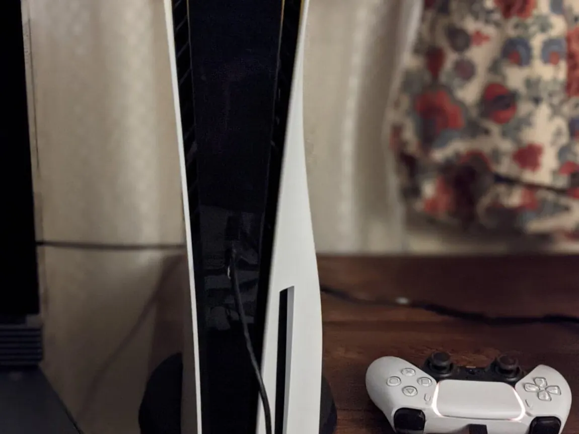 Electronics bought in Boston — a PlayStation 5 console and DualSense controller