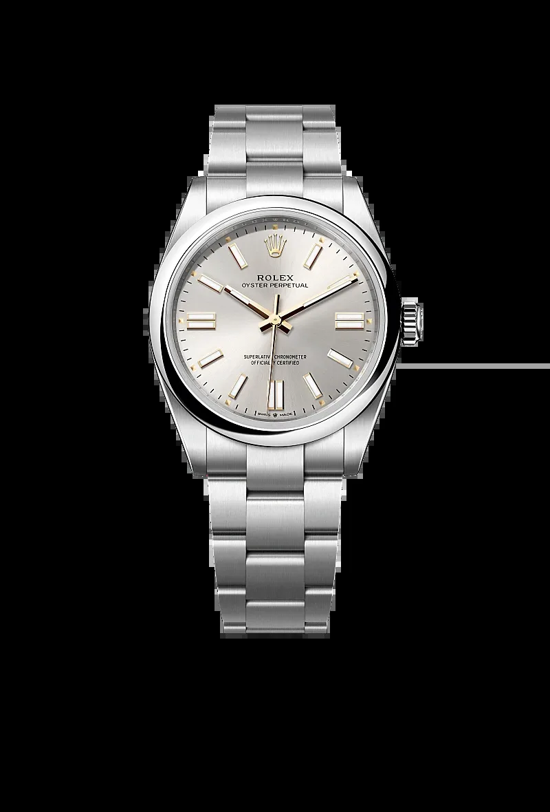 Rolex Oyster Perpetual with bright dial — we buy Oyster Perpetuals in Boston